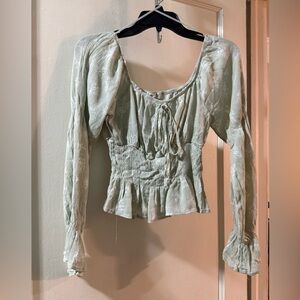 Elegant Sage Green Women's Top